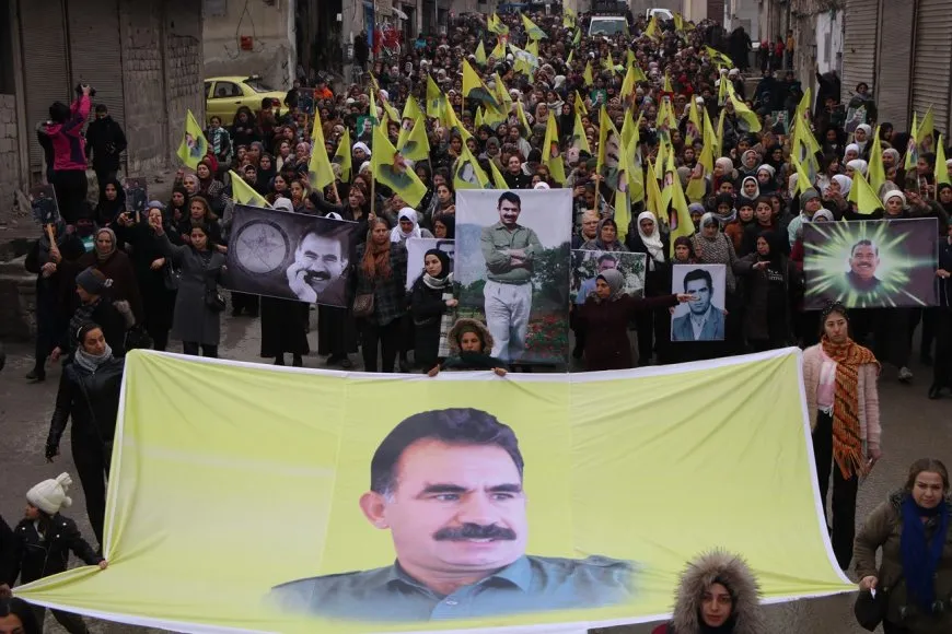 Li Şêxmeqsûdê ji bo azadiya Rêber Abdullah Ocalan meşeke girseyî