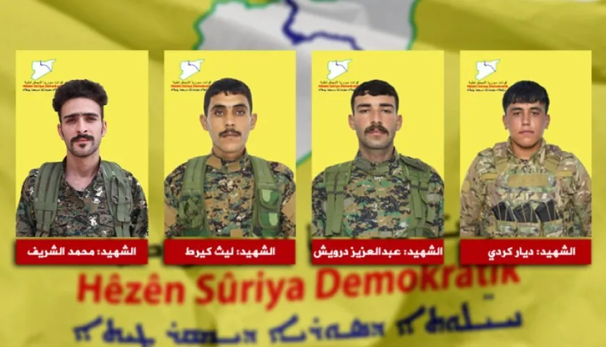 QSD: Şervanên me Hozan, Çiya, Reyan û Mihemed şehîd bûn