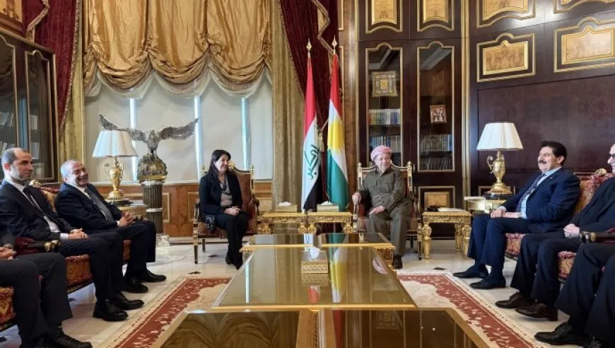 Hevdîtina şandeya Îmraliyê ya bi Barzanî re destpê kir