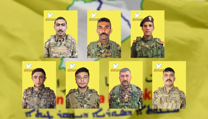 QSD’ê nasnameyên 7 cangoriyên di dem û cihên cuda de şehîd bûne, aşkera kirin
