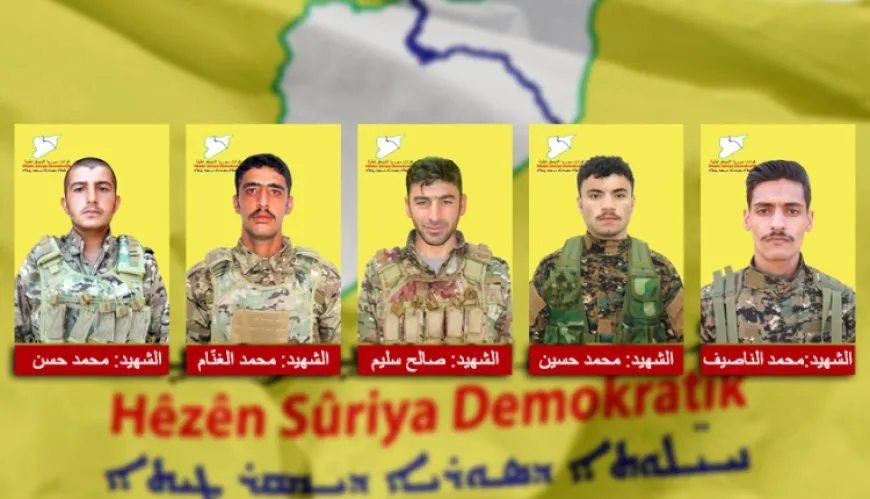 QSD`ê nasnameya 5 şehîdan eşkere kir