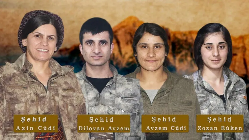 HPG'ê 4 şehîd bi bîr anîn