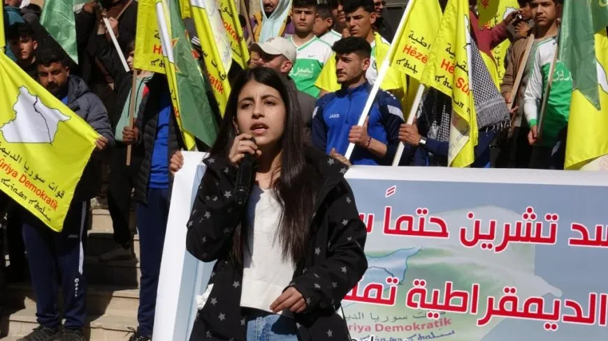 Li Reqayê meşa ji bo piştgiriya QSD’ê