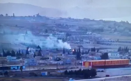 Dewleta Tirk Eyn Îsa, Kobanê û Girê Spî topbaran dike