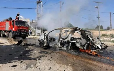 Îsraîlê li başûrê Lubnanê erebeyek bombebaran kir: 1 kuştî, 1 birîndar