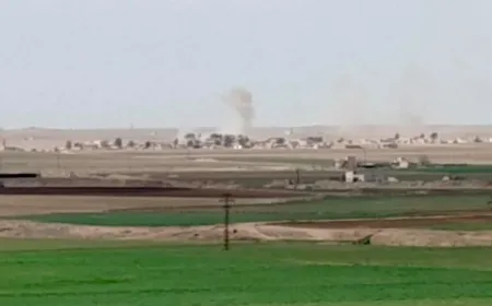 Artêşa dagirker gundewarê Til Temirê topbaran dike