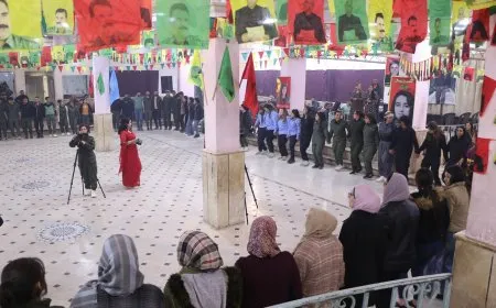 Ji endamên Hêzên Ewlekariya Hundirîn ên Helebê re şahiyek hat lidarxistin