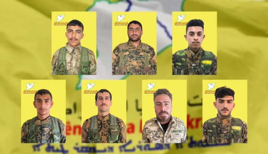 QSD’ê nasnameyên 7 şervanan aşkera kirin û soza bilindkirina berxwedanê da