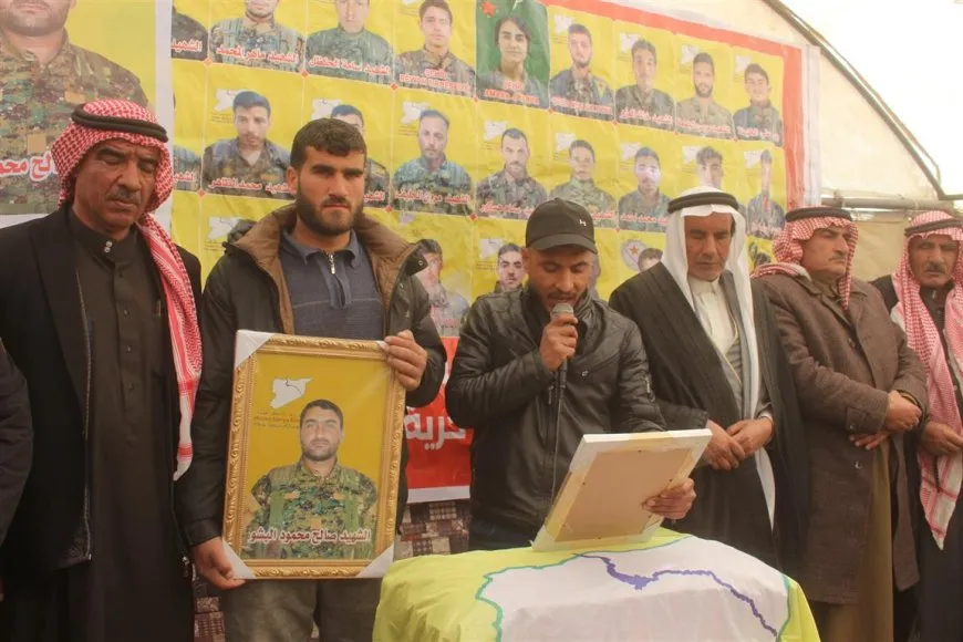 Sersaxî ji malbata şehîd Salih El Şebo re xwestin