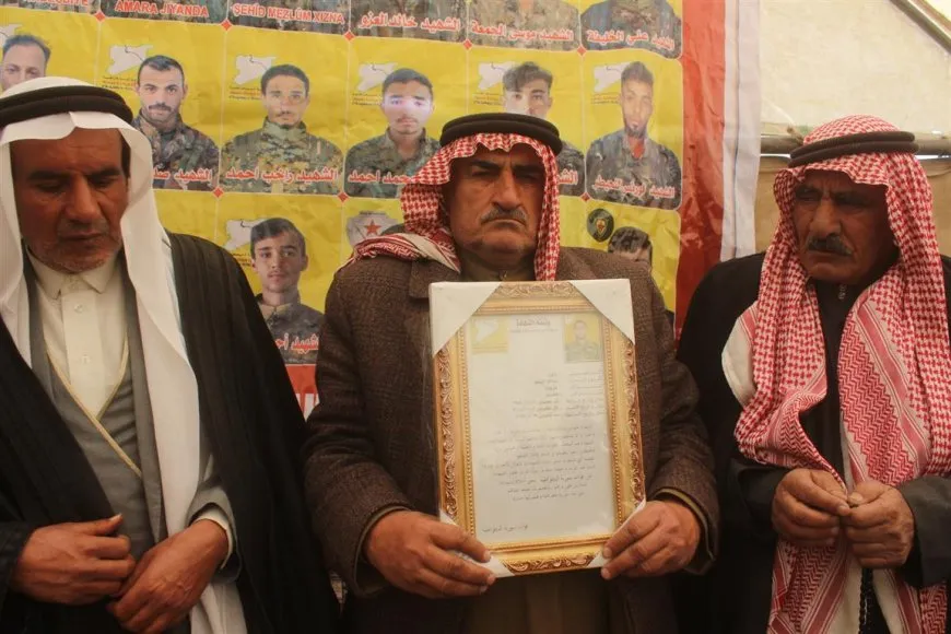 Sersaxî ji malbata şehîd Salih El Şebo re xwestin