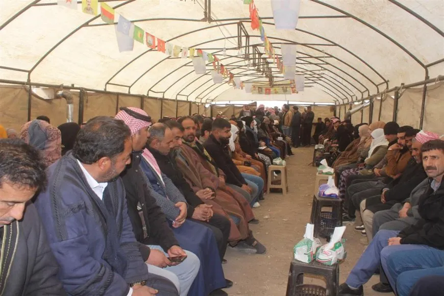 Sersaxî ji malbata şehîd Salih El Şebo re xwestin