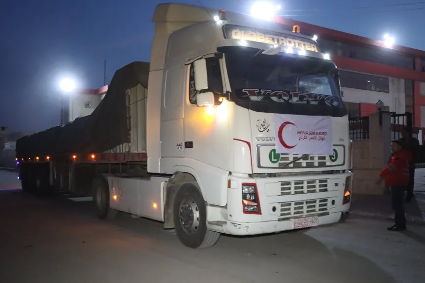 Karwanê alîkariyê ber bi herêma peravê ve bi rê ket