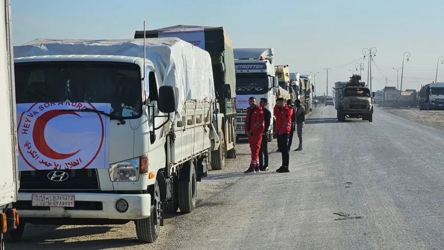 Karwanê alîkariyê ber bi herêma peravê ve bi rê ket