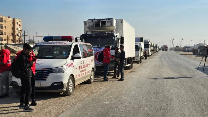 Karwanê alîkariyê ber bi herêma peravê ve bi rê ket