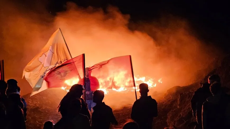 Piştî çend salan ji qedexeyê agirê Newrozê li çiyayê Kokebê hat pêxistin