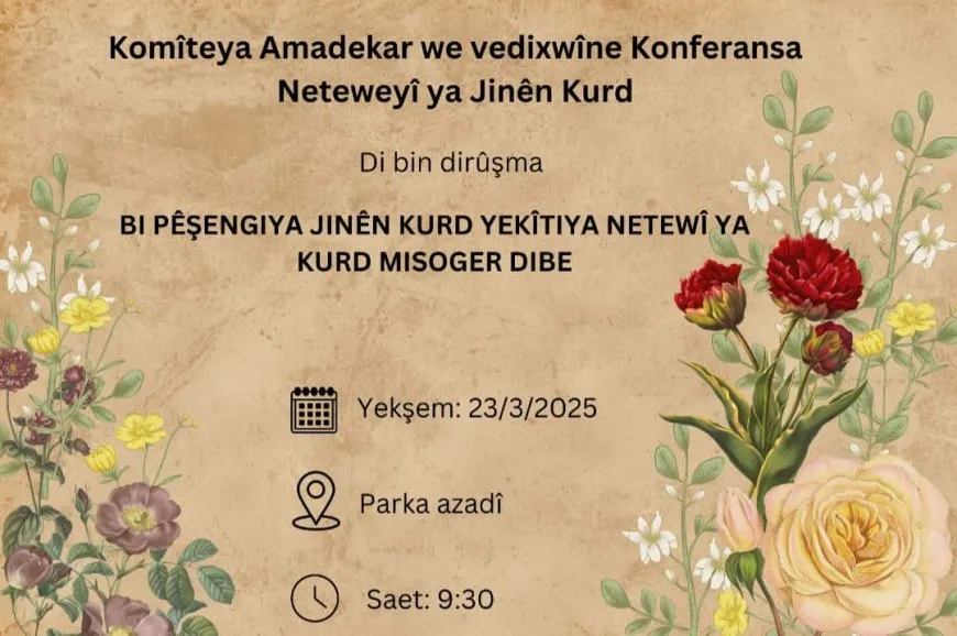 Li Rojava jinên Kurd konfransa neteweyî li dar dixin