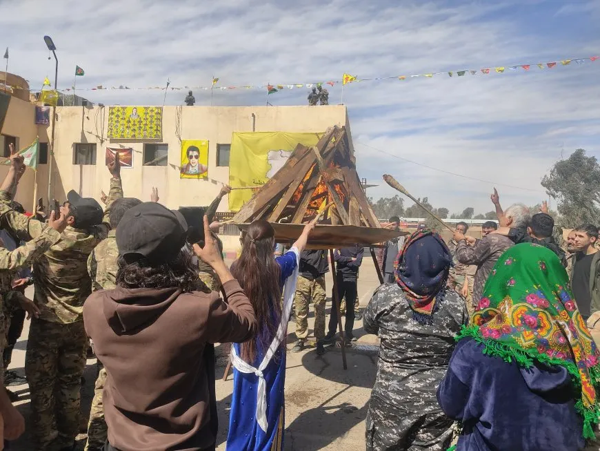 Ji Rojava heya Şamê pîrozbahiyên Newrozê