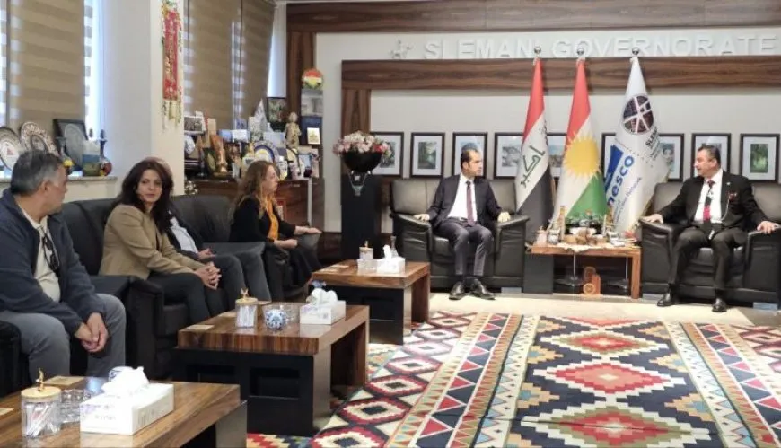 Şandeya DEM Partî û DBP’ê serdana waliyê Silêmaniyê kir