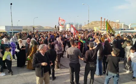 Şêniyên 4 bajarên Cizîrê gihîştin Bendava Tişrînê