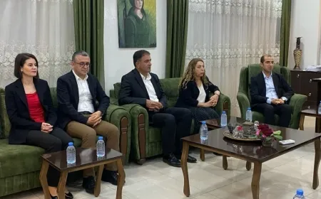 Şandeya DEM Partî û DBP’ê serdana Daîreya Têkiliyên Derve kir