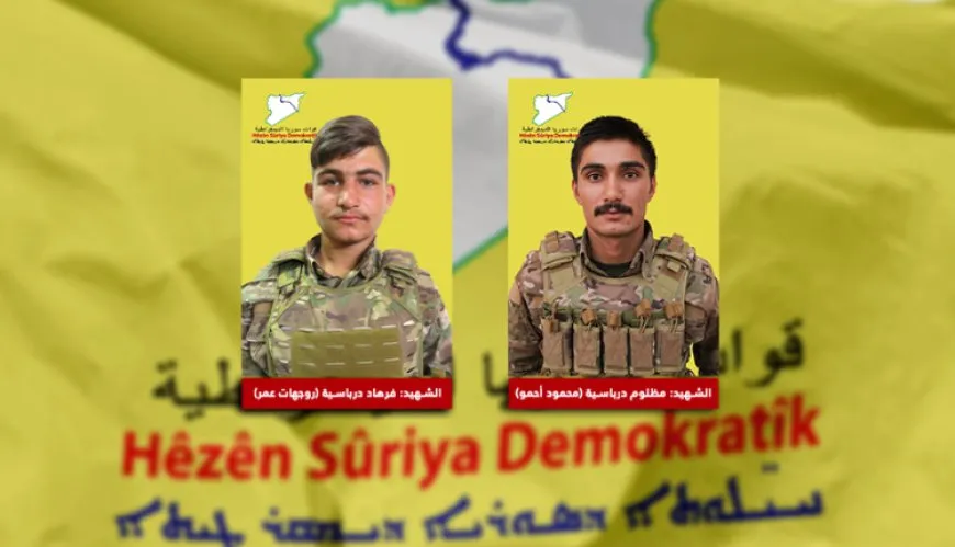 QSD’ê nasnameyên 2 şervanên li Tişrînê şehîd bûne aşkera kirin