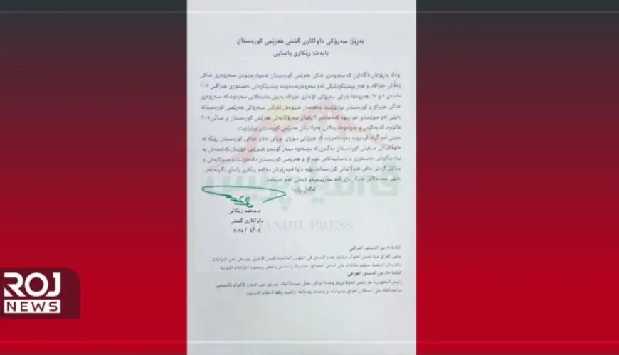 Serdozgerê Hikumeta Herêma Federal a Kurdistanê giliyê dagirkeriya Tirk kir