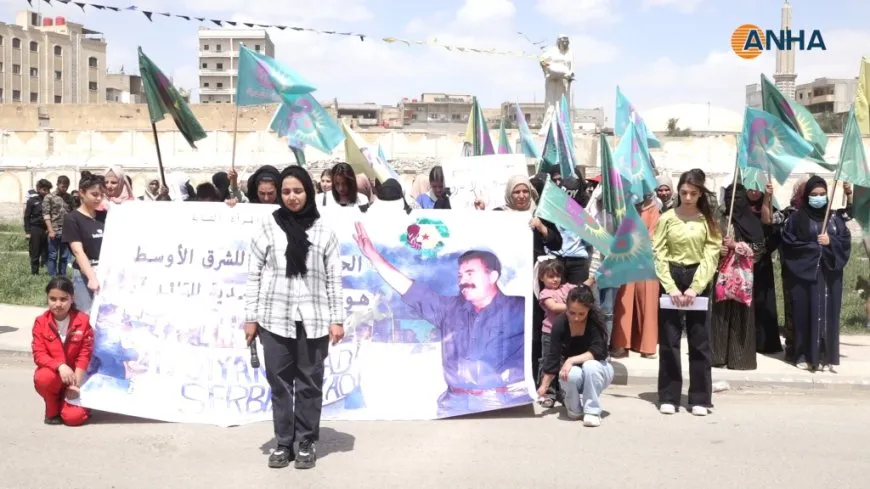 Ciwanên Reqa û Tebqa daxwaza azadiya Rêber Abdullah Ocalan kir