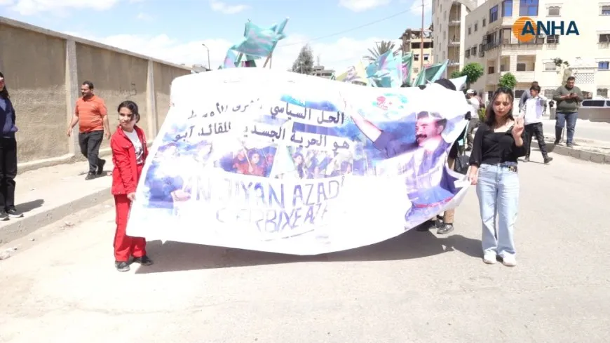 Ciwanên Reqa û Tebqa daxwaza azadiya Rêber Abdullah Ocalan kir