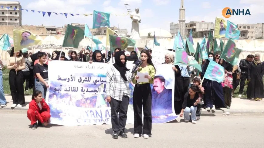 Ciwanên Reqa û Tebqa daxwaza azadiya Rêber Abdullah Ocalan kir