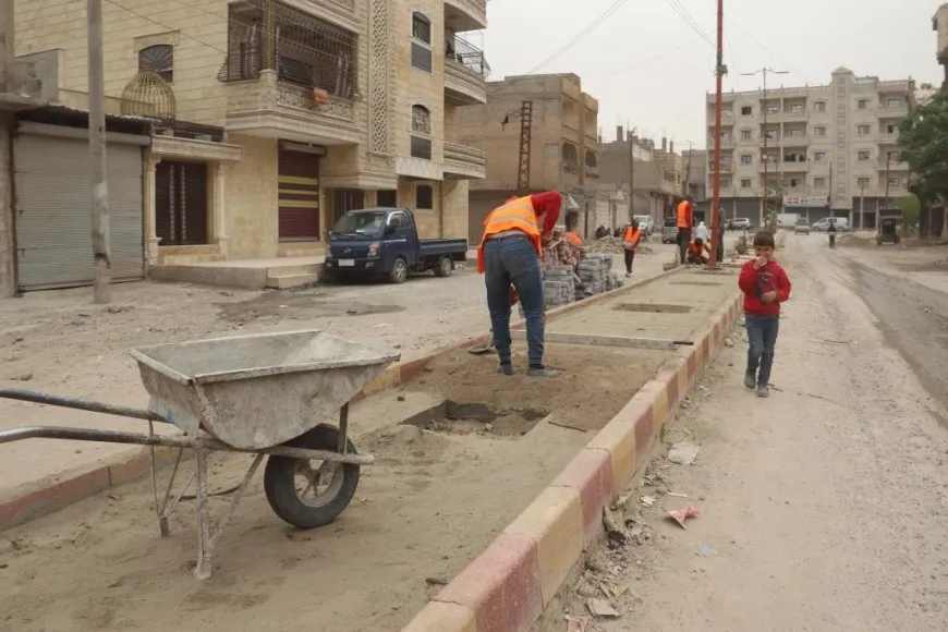 Xebatên Şaredariya Reqayê yên qîrkirina rêyan