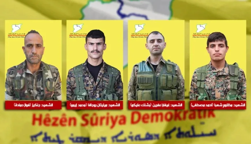 QSD’ê şehadeta 4 şervanan ragihand