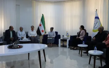 Şandeke ji nûnerên dêran li Sûriyeyê serdana Bakur û Rojhilatê Sûriyeyê kir