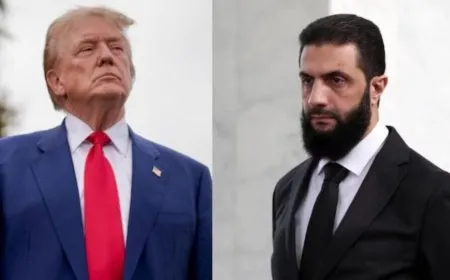 Trump bi El Şara re hevdîtin kir