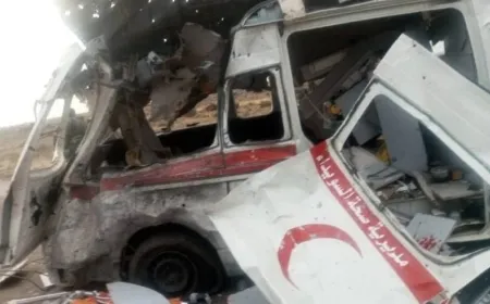 Li Siwêdayê mayîn bi ambulansekê de teqiya: 6 birîndar