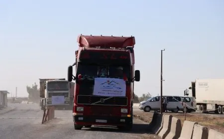 Karwanê sêyemîn ê alîkariyan ber bi peravê ve bi rê ket