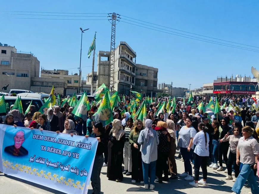 Li 4 bajaran bi hezaran jin ji bo azadiya fîzîkî ya Rêber Abdullah Ocalan dimeşin