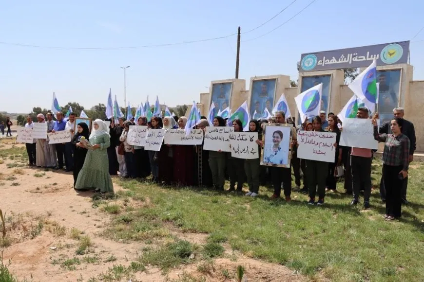 Li dijî tayînkirina kujerê şehîd Hevrîn Xelef rêzeçalakiyên şermezarkirinê