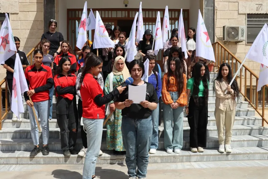 Li dijî tayînkirina kujerê şehîd Hevrîn Xelef rêzeçalakiyên şermezarkirinê