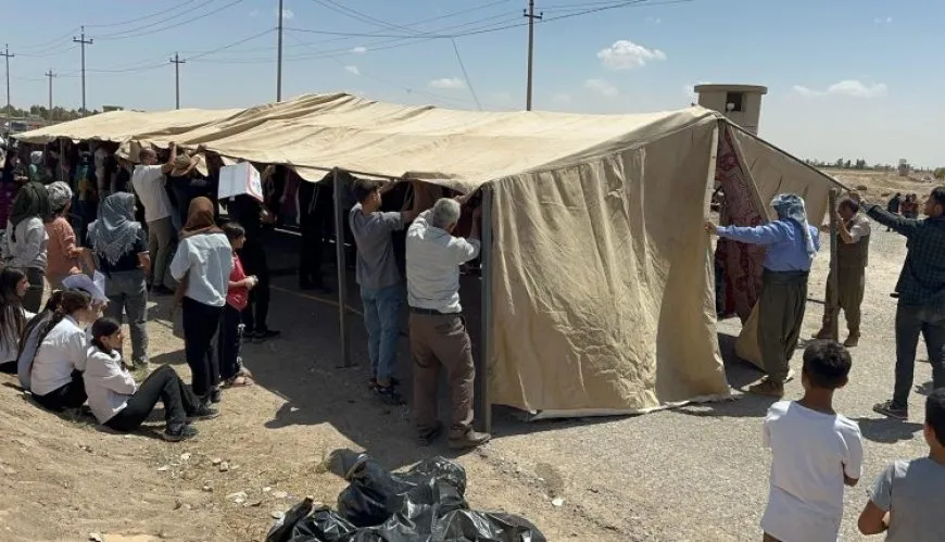 Xelkê Mexmûrê ji bo xwedî derketina li îradeya xwe, konê çalakiyê vedan