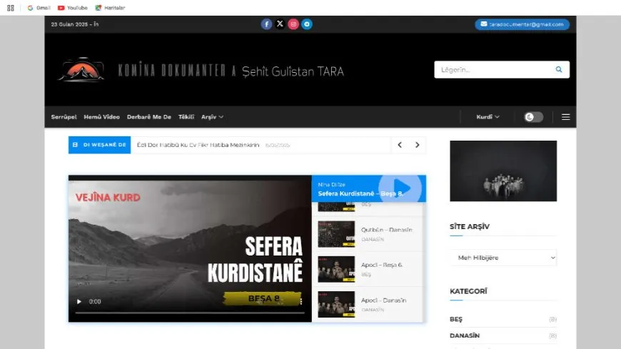 Malpera înternetê ya Vejîna Kurd dest bi weşanê kir