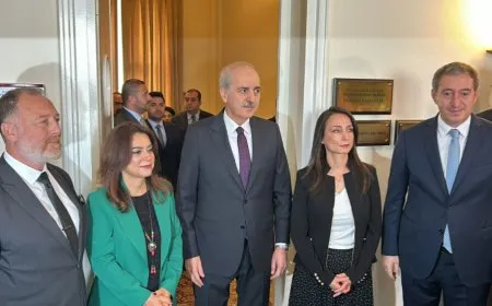 Serokê Meclîsê Kurtulmuş çû serdana DEM Partiyê
