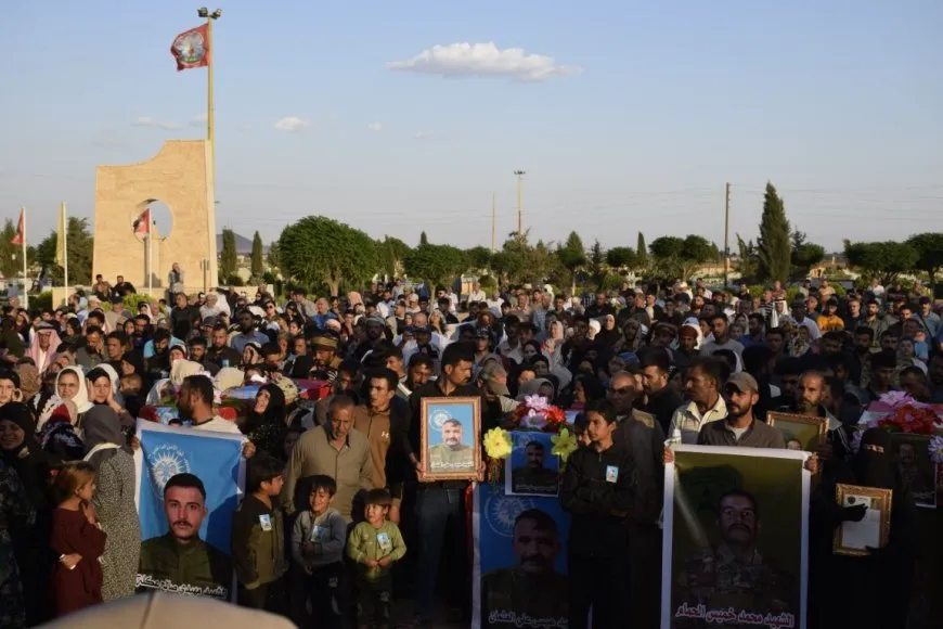 Bi merasîmek heybet xelkê Hesekê sê şehîd oxir kirin