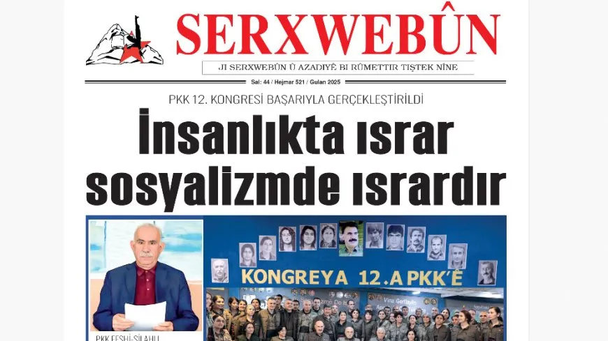 Perspektîfa ku Rêber Apo şand Kongreya 12'emîn cara yekemîn di Serxwebûnê de hate weşandin