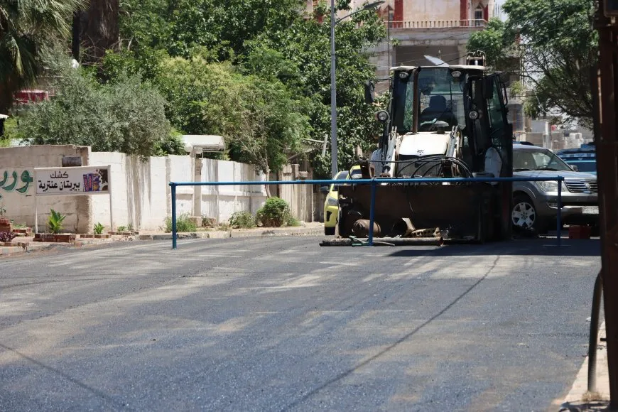 Li Qamişloyê xebatên asfaltkirina rêyan dest pê kir