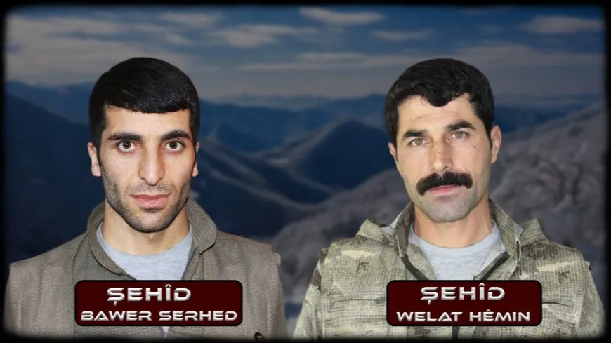 HPG-NRÇ'ê nasnameya 2 gerîlayên şehîd eşkere kir
