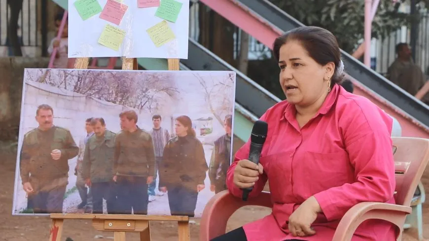 Bi gotinên Rêber Apo jinên li Helebê çalakiyek li dar xist
