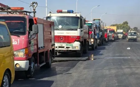 Rêveberiya Xweser careke din karwanê piştgiriyê vemirandina şewatan şand peravê
