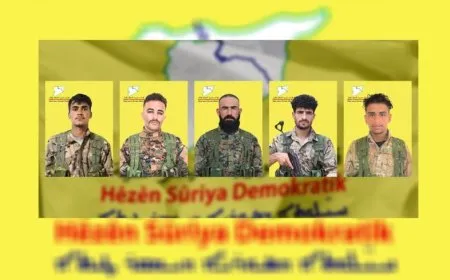 QSD’ê nasnameyên 5 şervanên xwe yên şehîd aşkere kirin