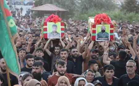 Şehîd Tofan û Şêx El Cebel bi merasîmeke bi heybet hatin oxirkirin