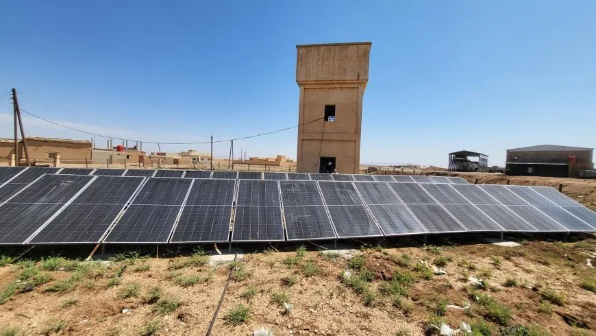 Li bîrên 3 gundên Qamişloyê pergala enerjiya tavê hat siwarkirin